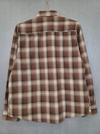 Flannel Shirt - Brown Beige