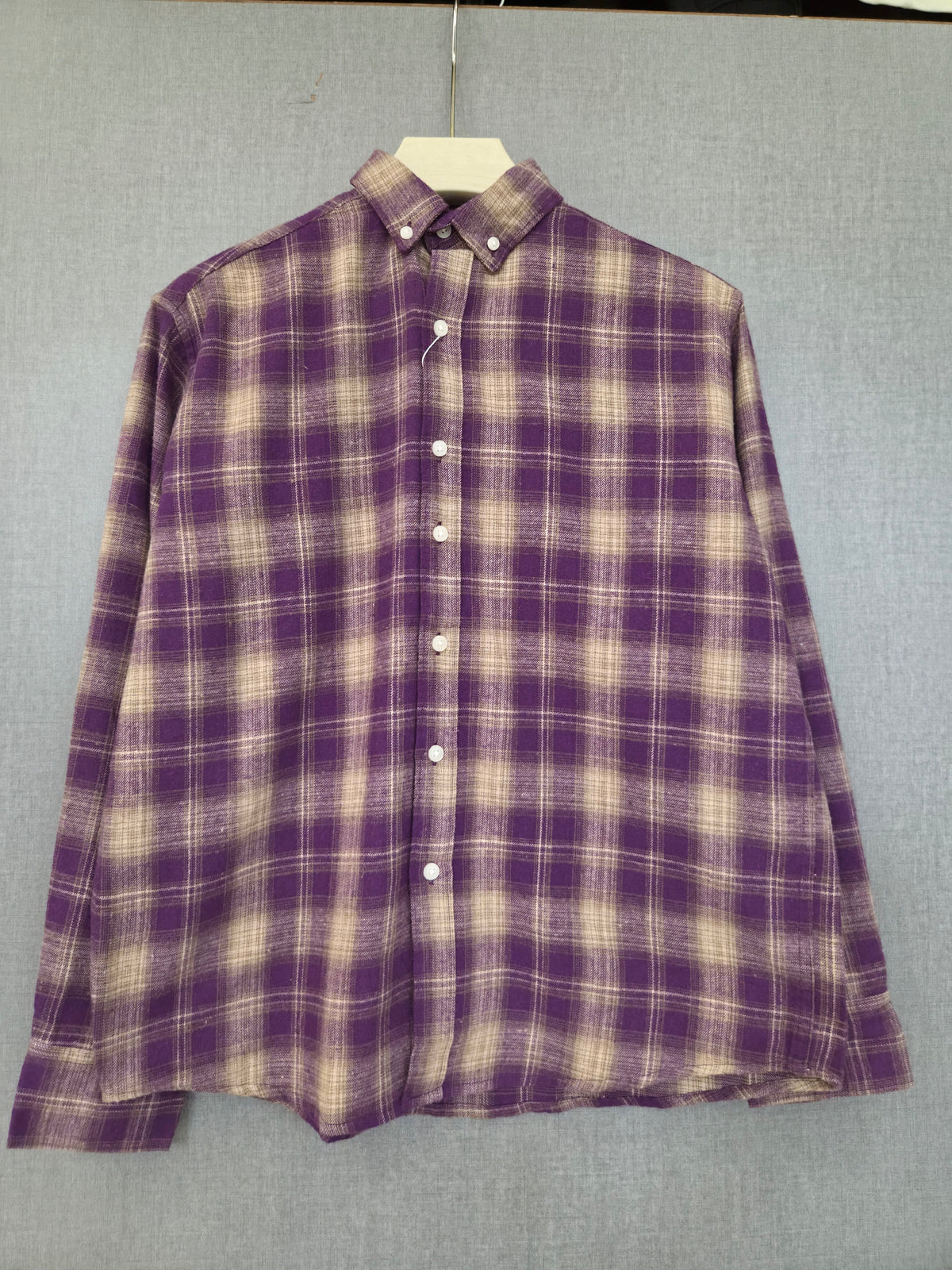 Flannel Shirt - Purple Beige