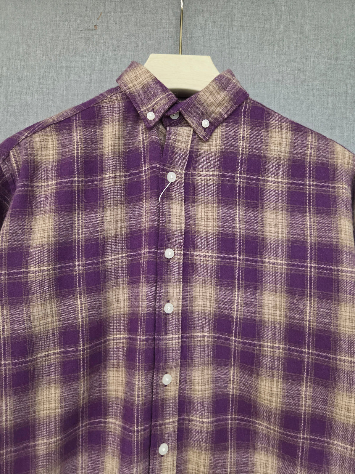 Flannel Shirt - Purple Beige