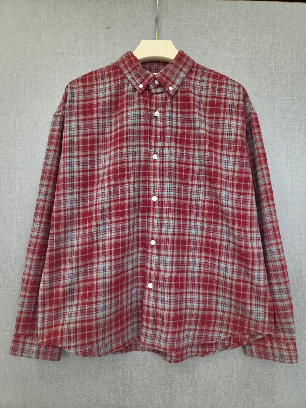 Flannel Shirt - Red Grey