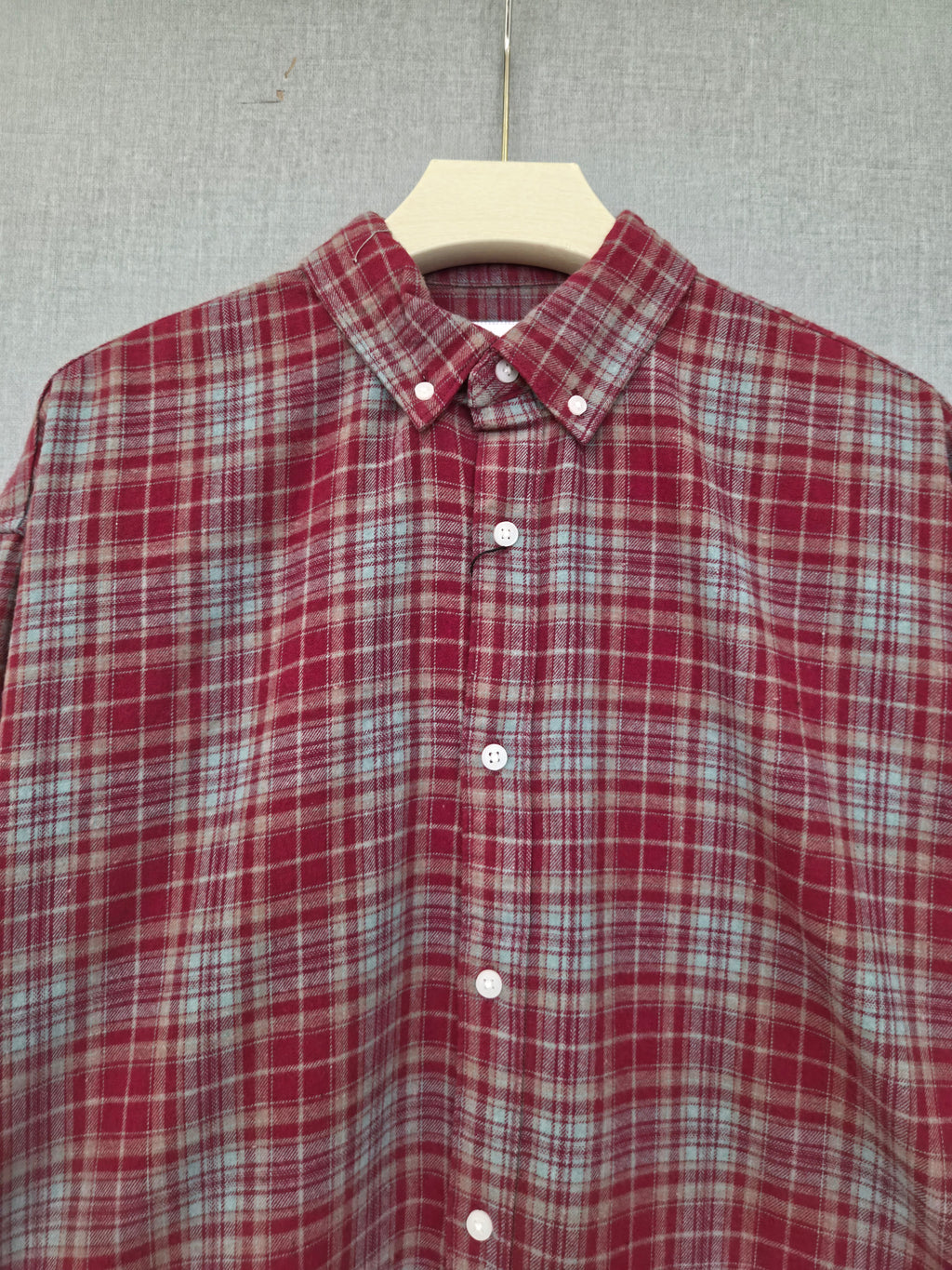 Flannel Shirt - Red Grey