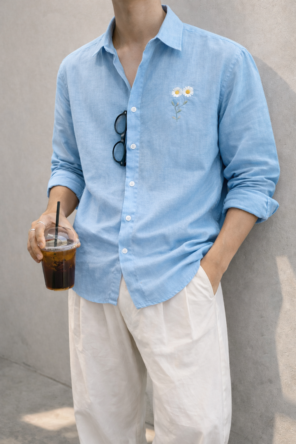 Embroidery Linen Shirt