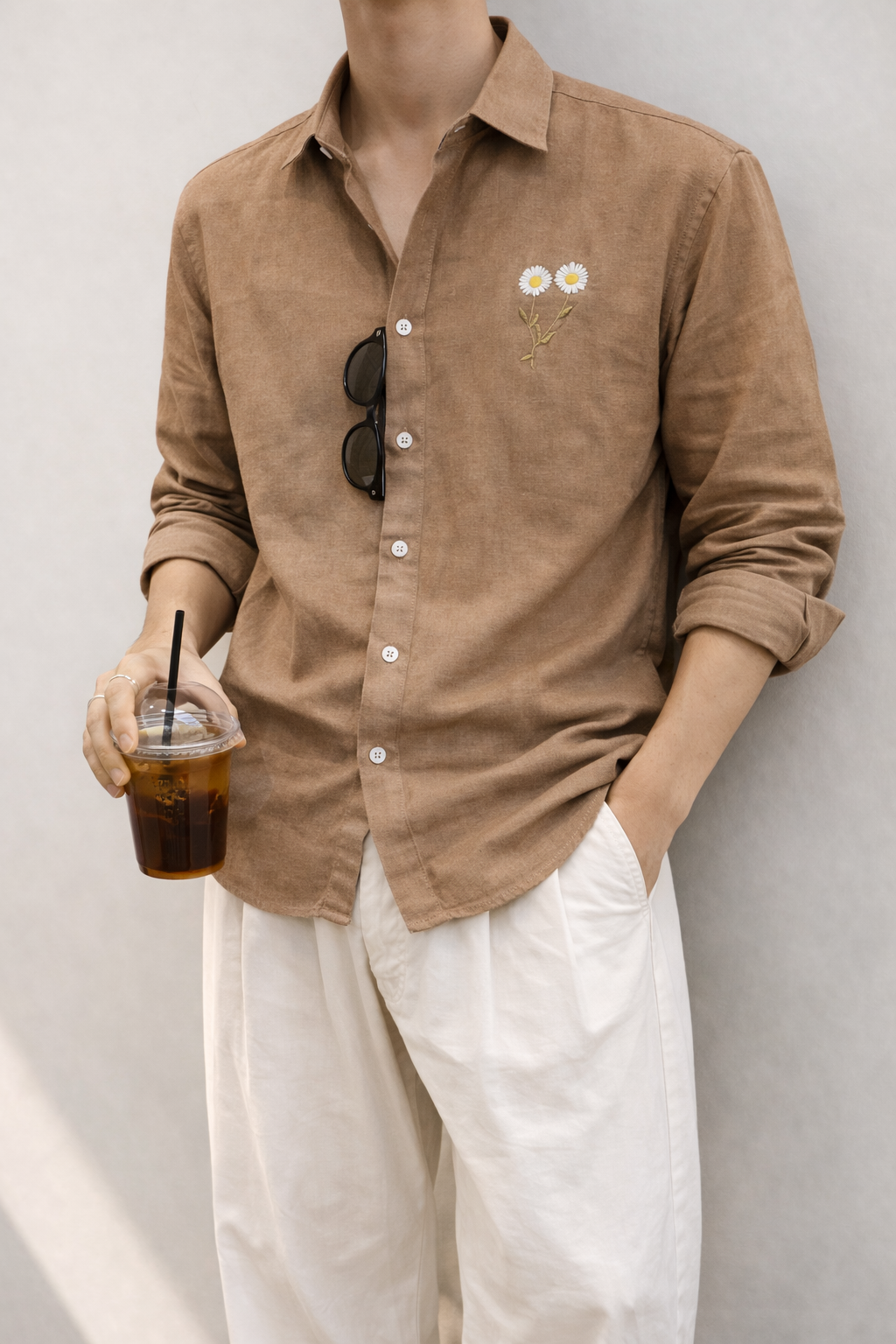 Embroidery Linen Shirt