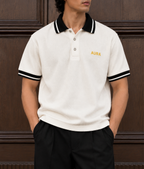 Textured Polo T Shirt - White