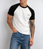 Classic Raglan Tee - Black & White