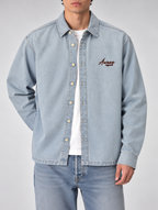 Light Wash Denim Shirt - Ice Blue