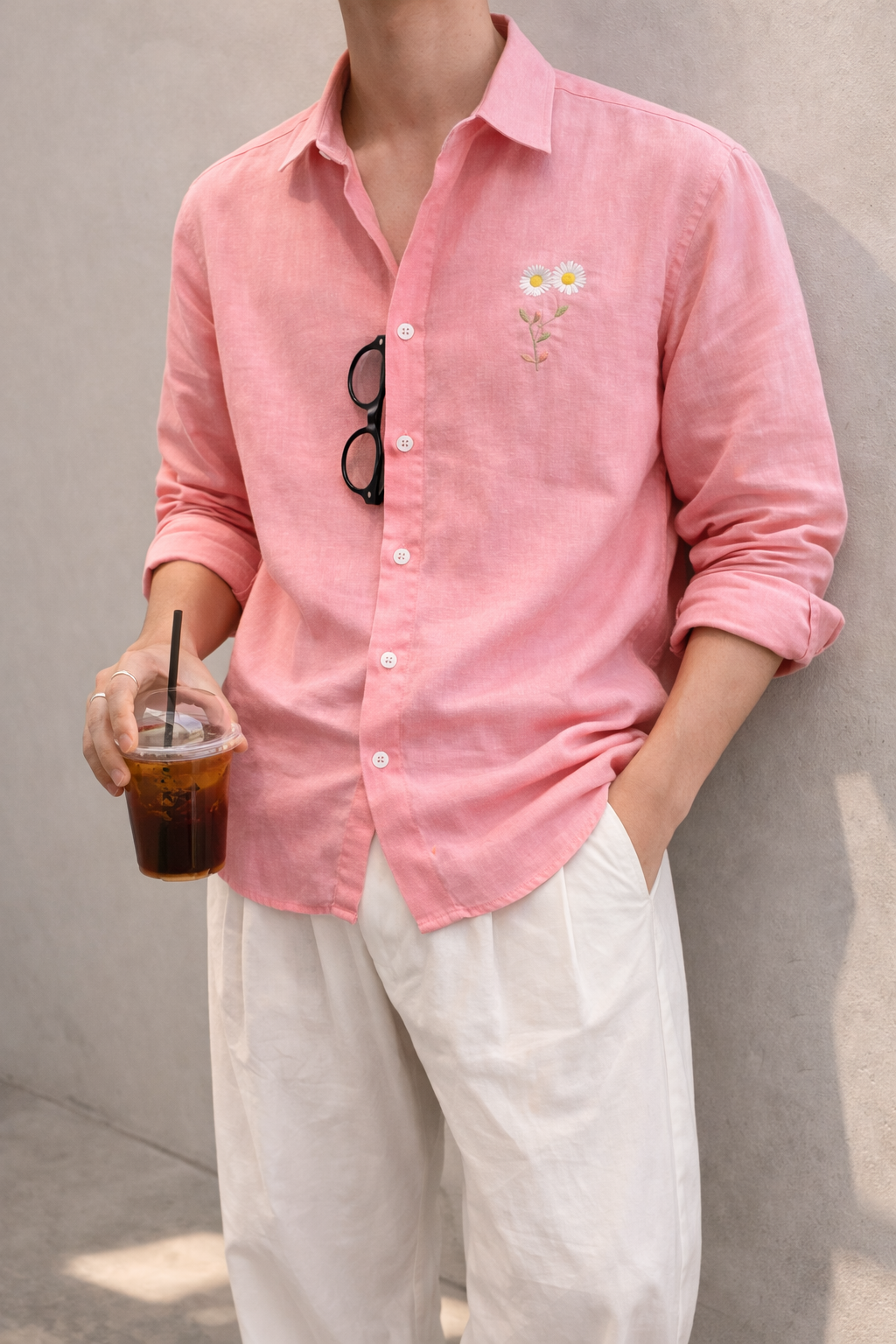 Embroidery Linen Shirt