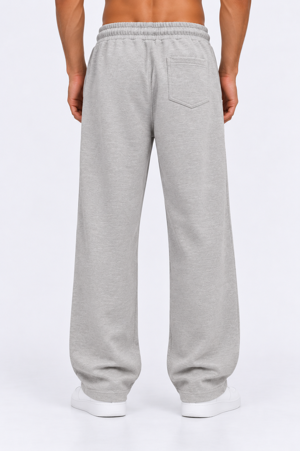 Premium Relaxed Fit Sweatpants - Light Grey
