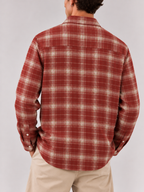 Checked Flannel Shirt - Rust Red