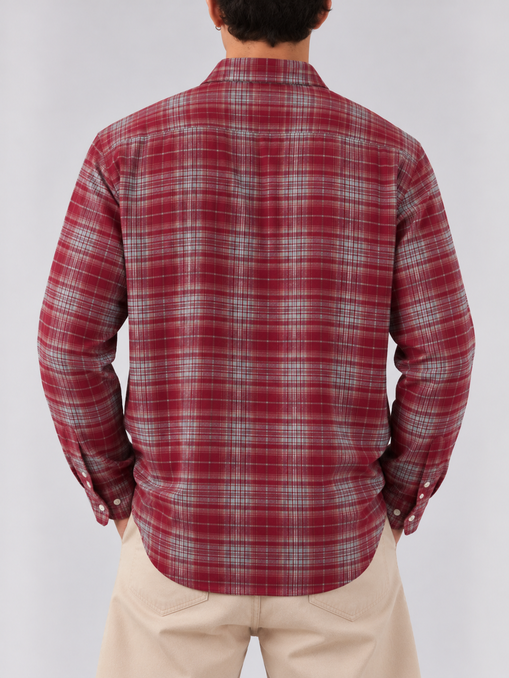 Flannel Shirt - Red Grey