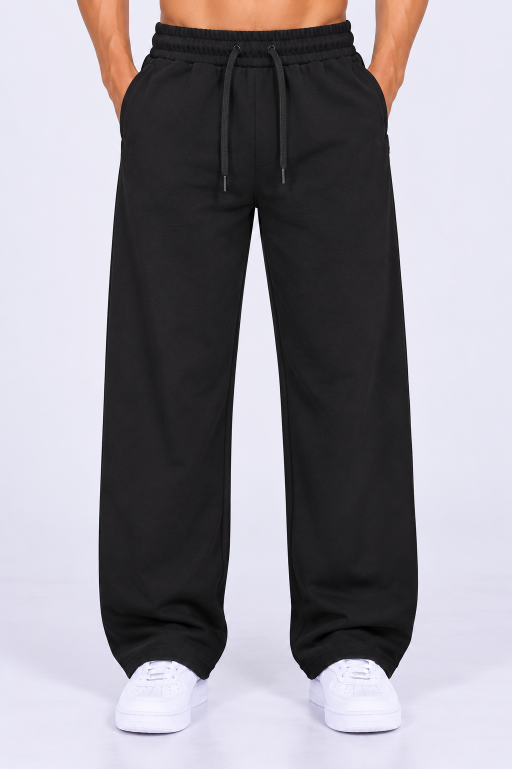 Premium Relaxed Fit Sweatpants - Black