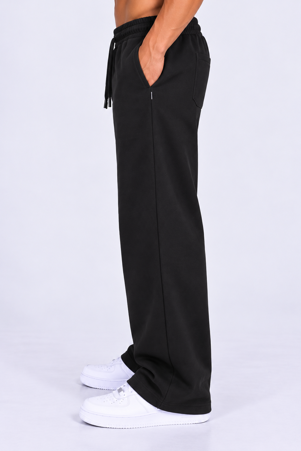 Premium Relaxed Fit Sweatpants - Black