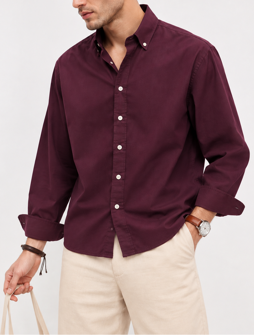 Regal Oxford Shirt - Plum