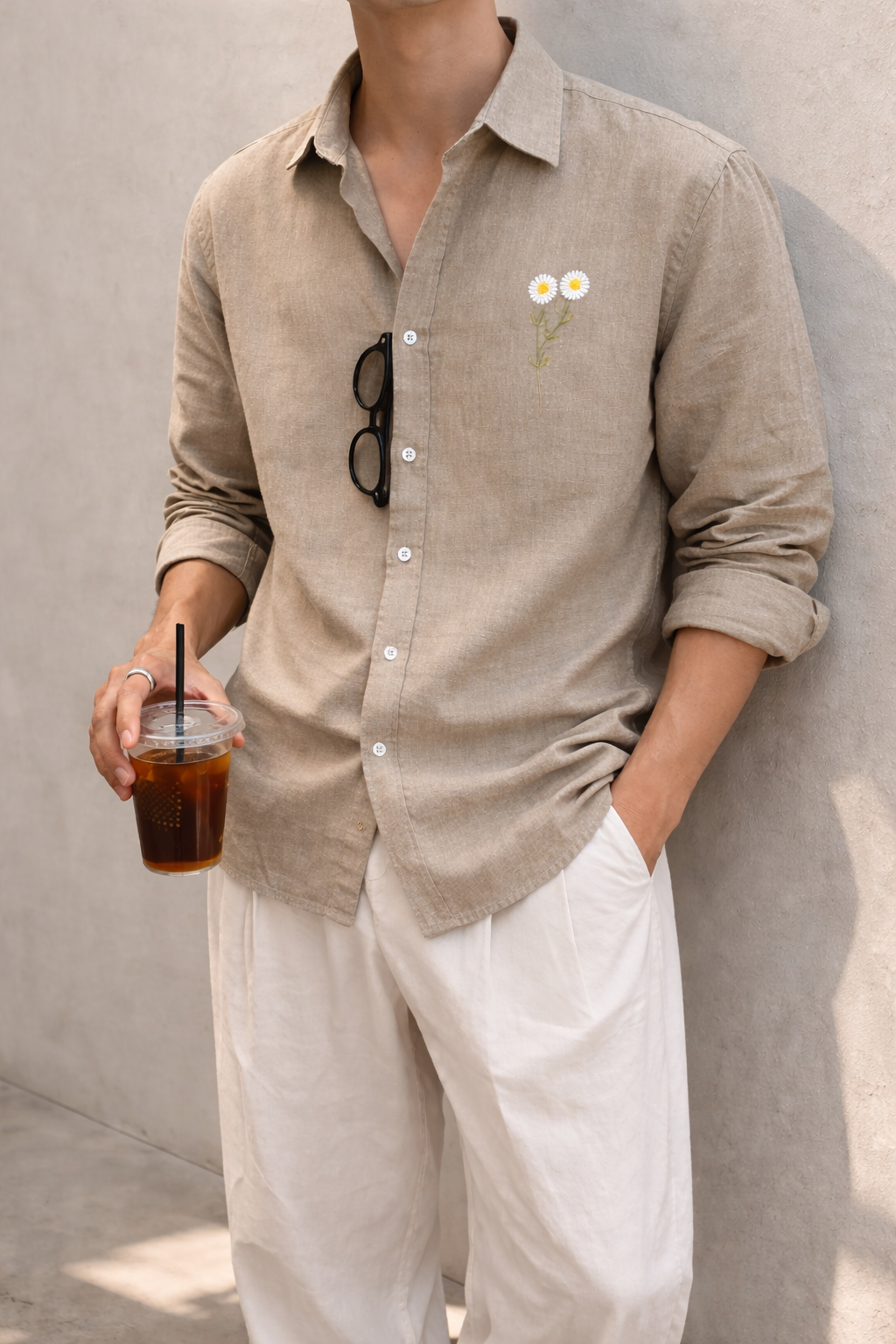 Embroidery Linen Shirt