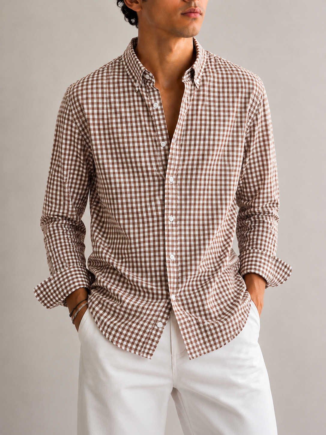 Textured Crush Check Shirt