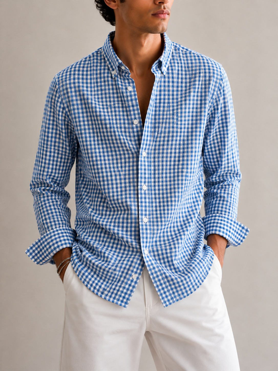 Textured Crush Check Shirt