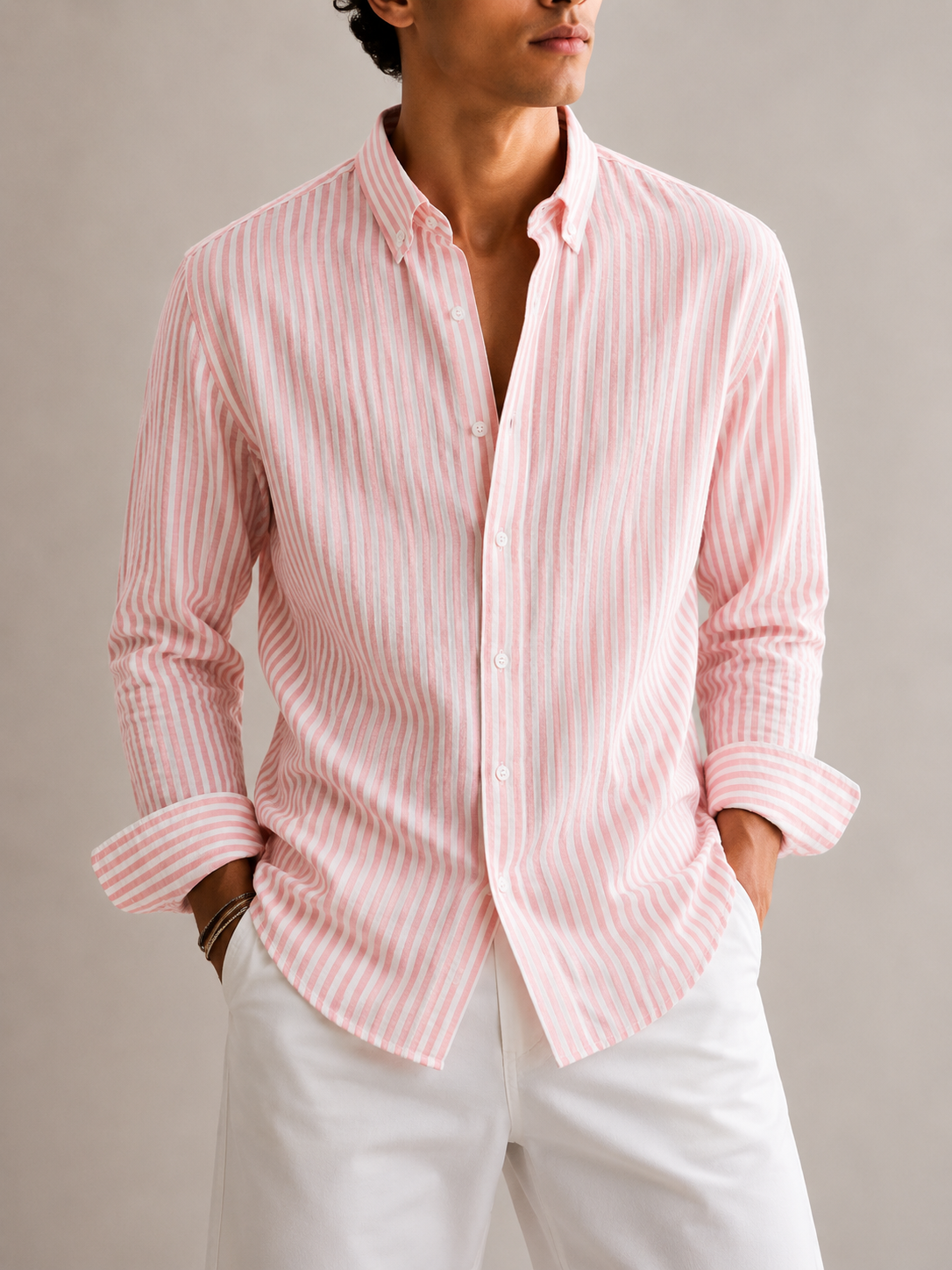 Relaxed Crush Stripe Shirt