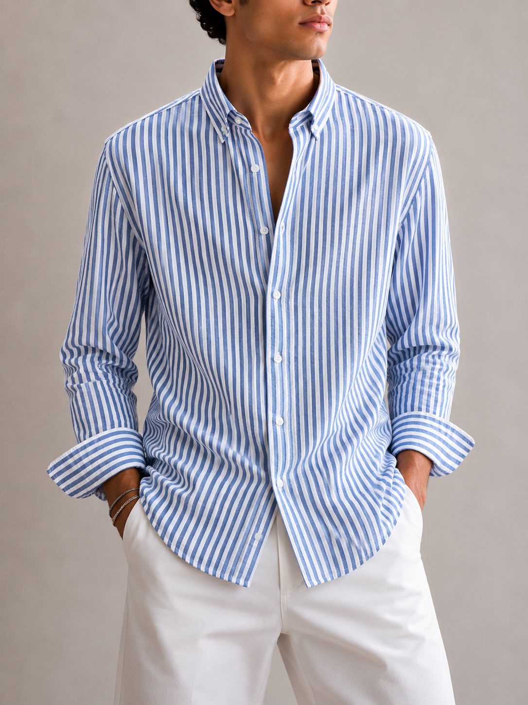 Relaxed Crush Stripe Shirt