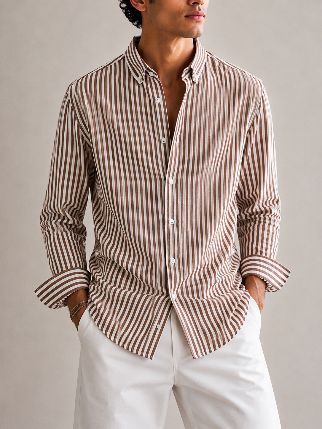 Relaxed Crush Stripe Shirt