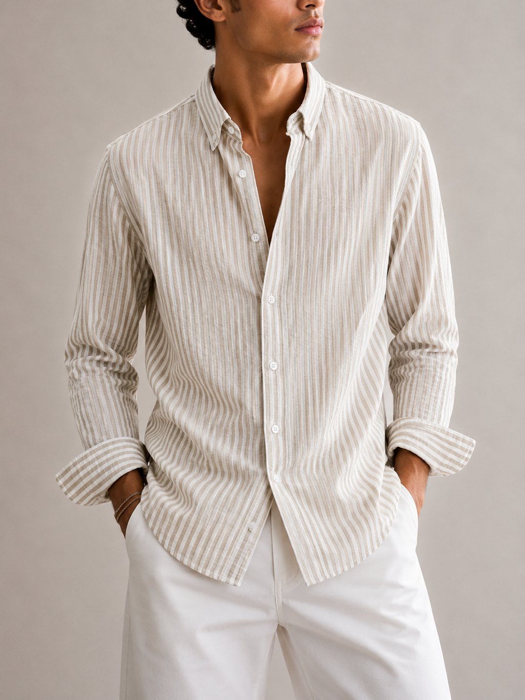 Relaxed Crush Stripe Shirt