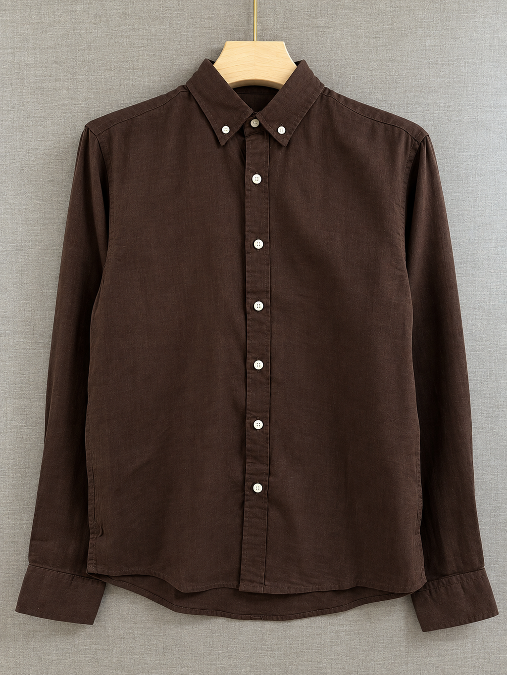 Linen Shirt - Dark Brown