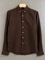 Linen Shirt - Dark Brown