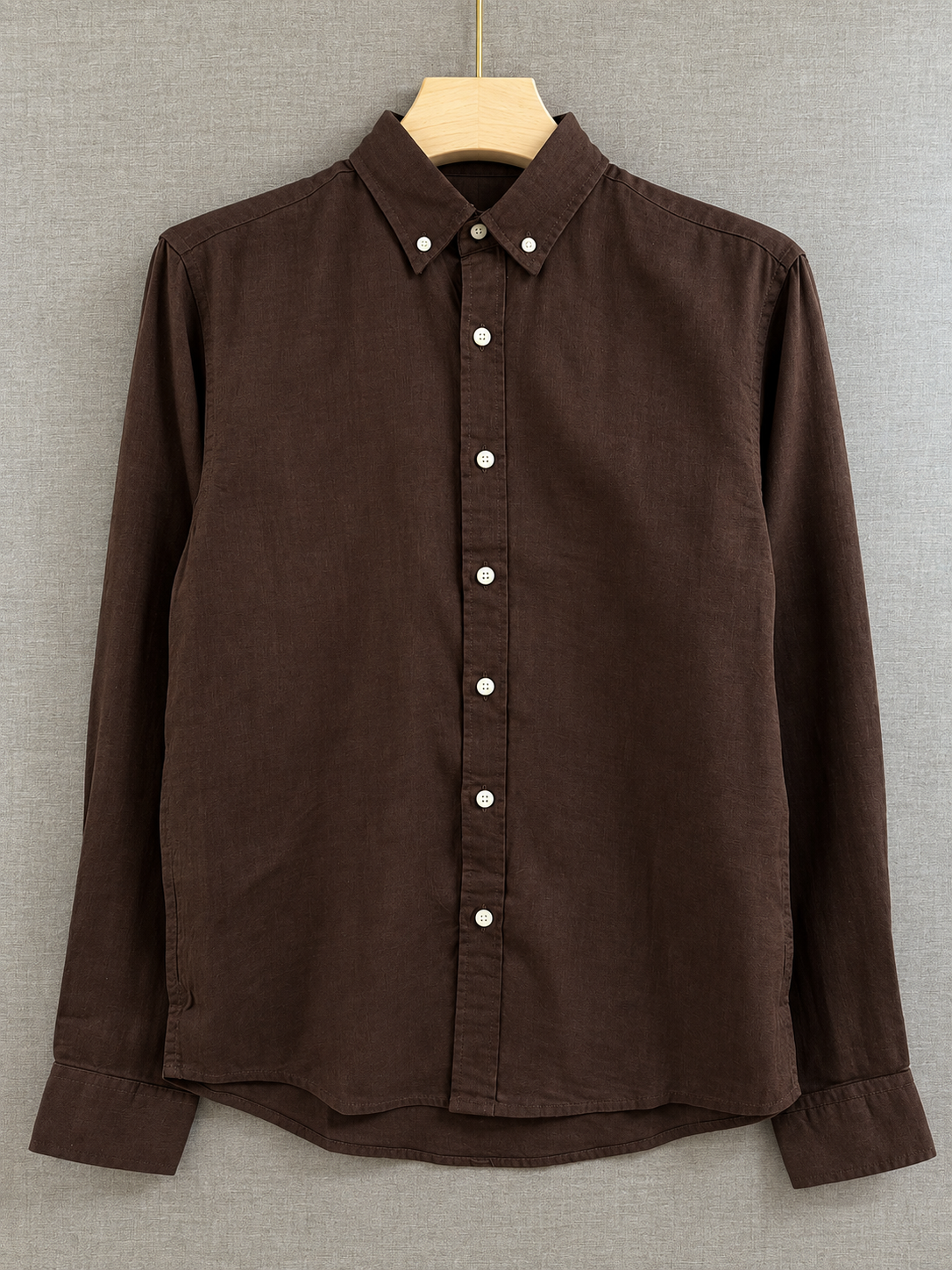 Linen Shirt - Dark Brown