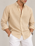 Linen Shirt - Sand Beige