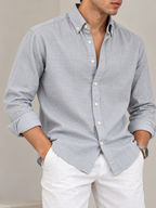 Linen Shirt - Powder Blue