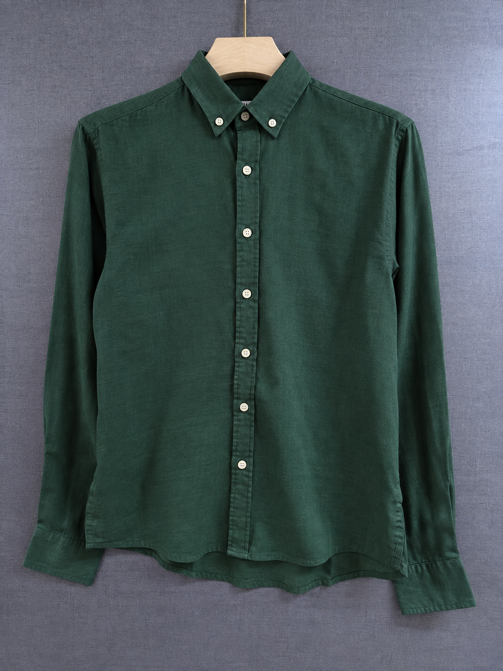 Linen Shirt - Forest Green