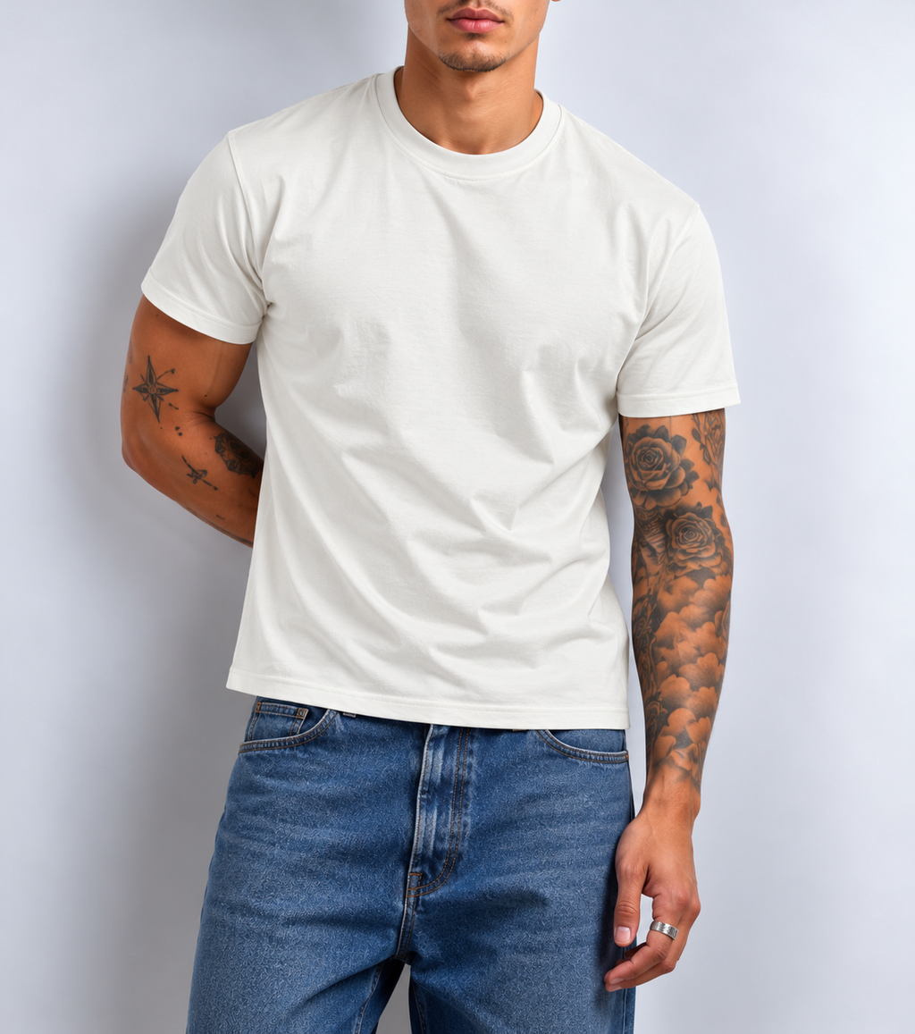 Classic Crew Neck Tee - White
