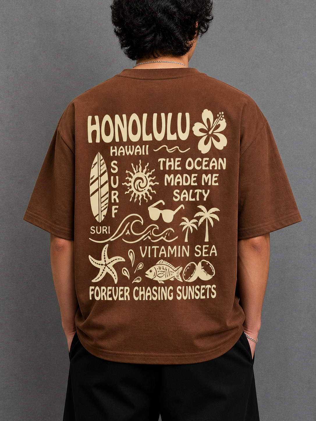 Brown Oversize T-Shirt
