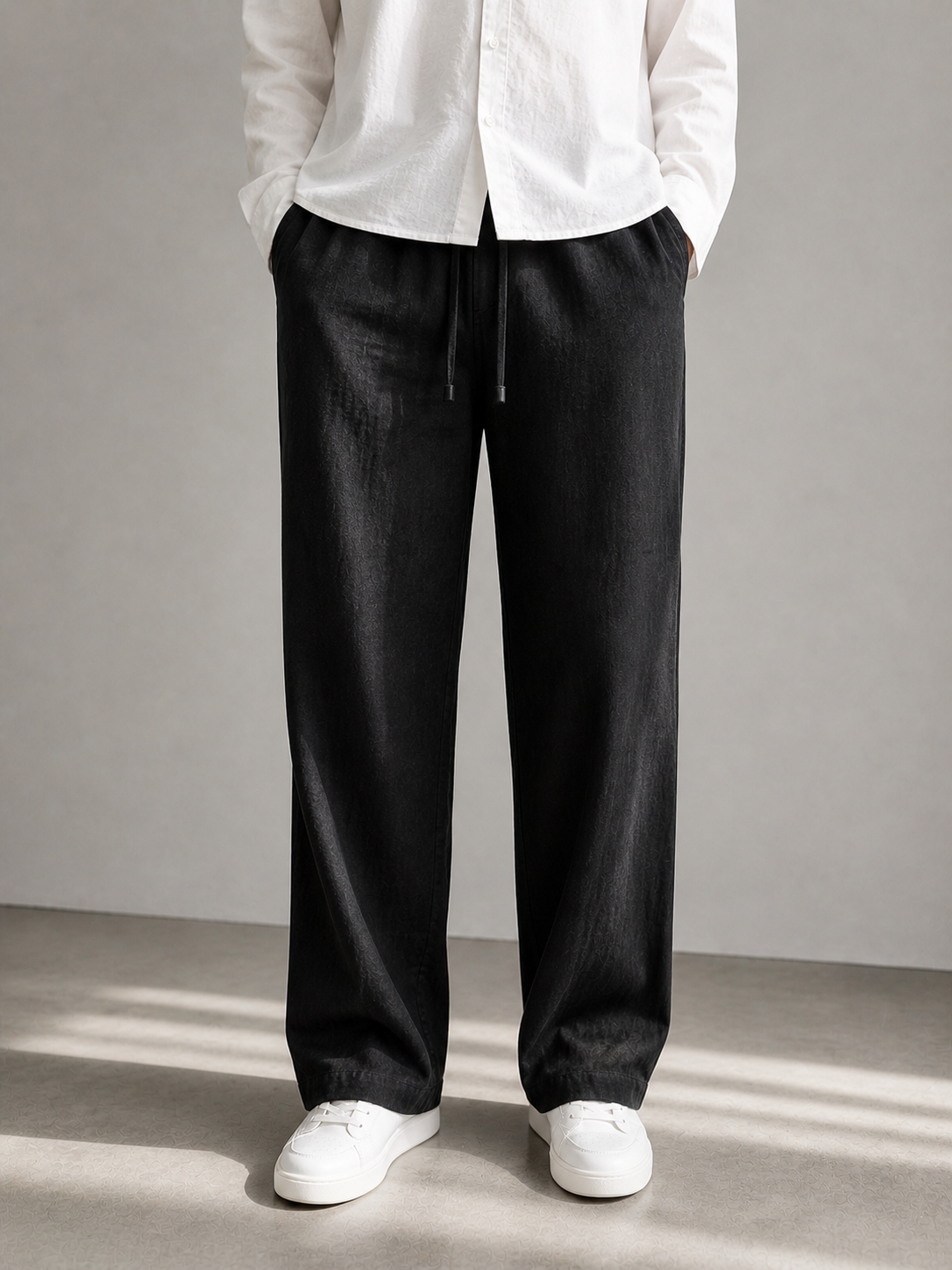 Black Loose Lenin Pant