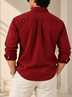 Heritage Oxford Shirt - Burgundy
