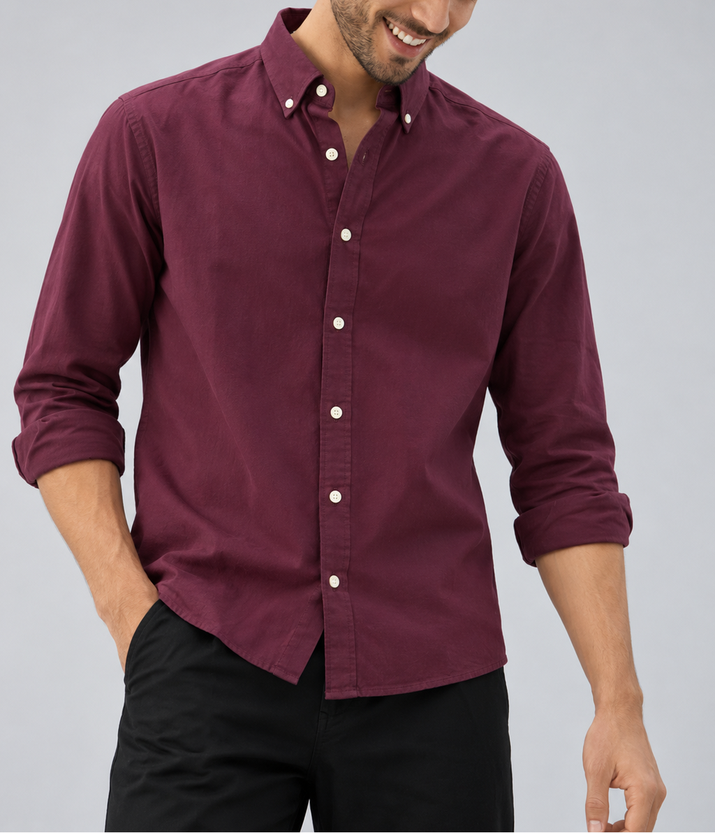 Regal Oxford Shirt - Plum