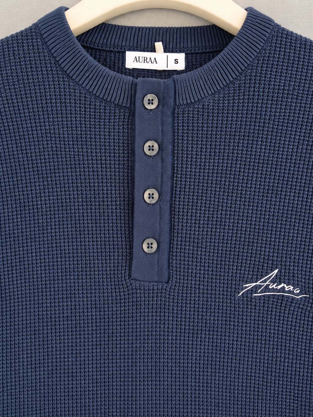 Henley T-shirts Navy blue