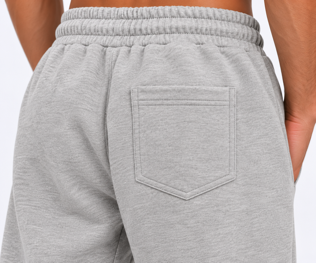 Premium Relaxed Fit Sweatpants - Light Grey