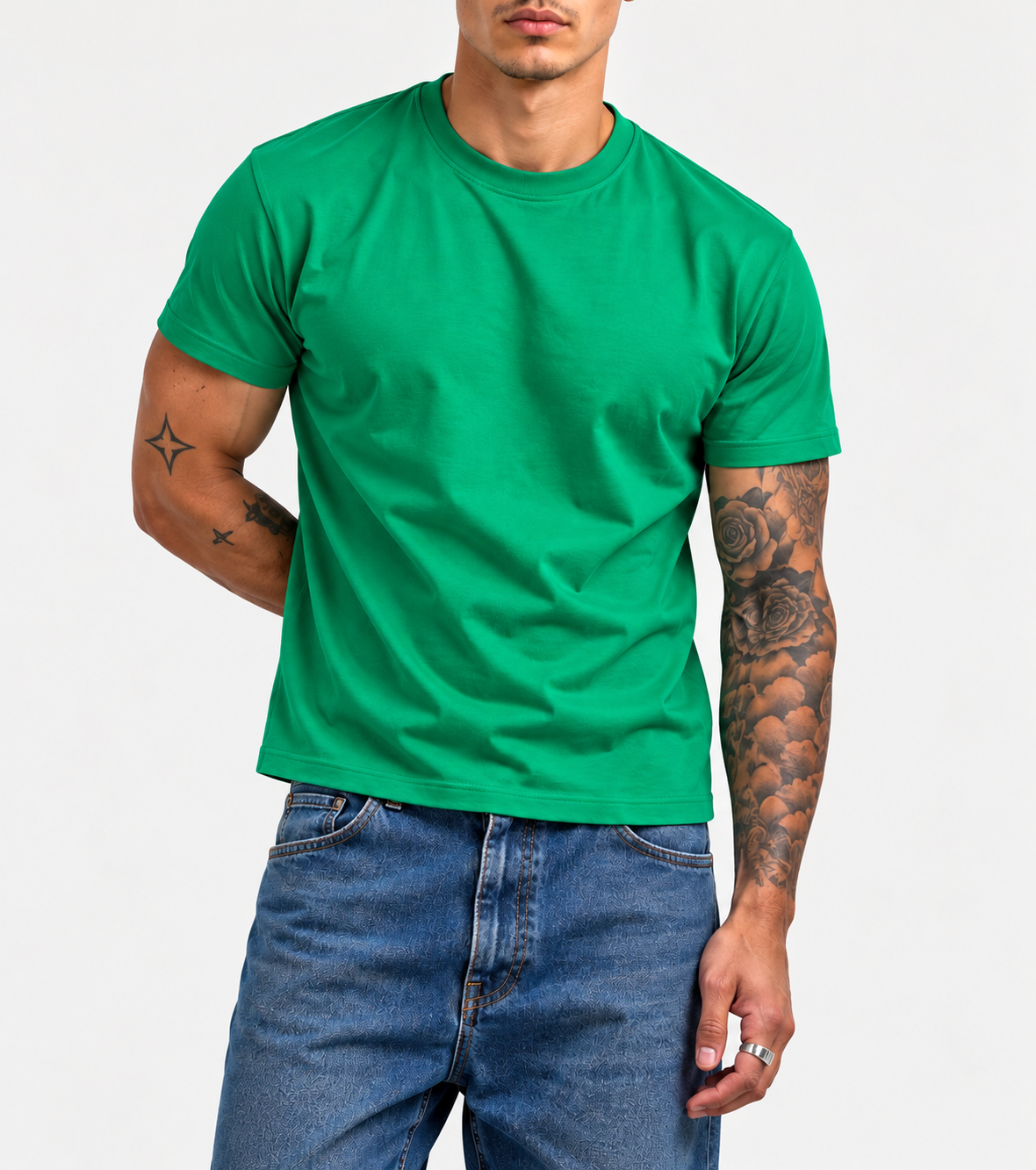 Classic Crew Neck Tee - Green