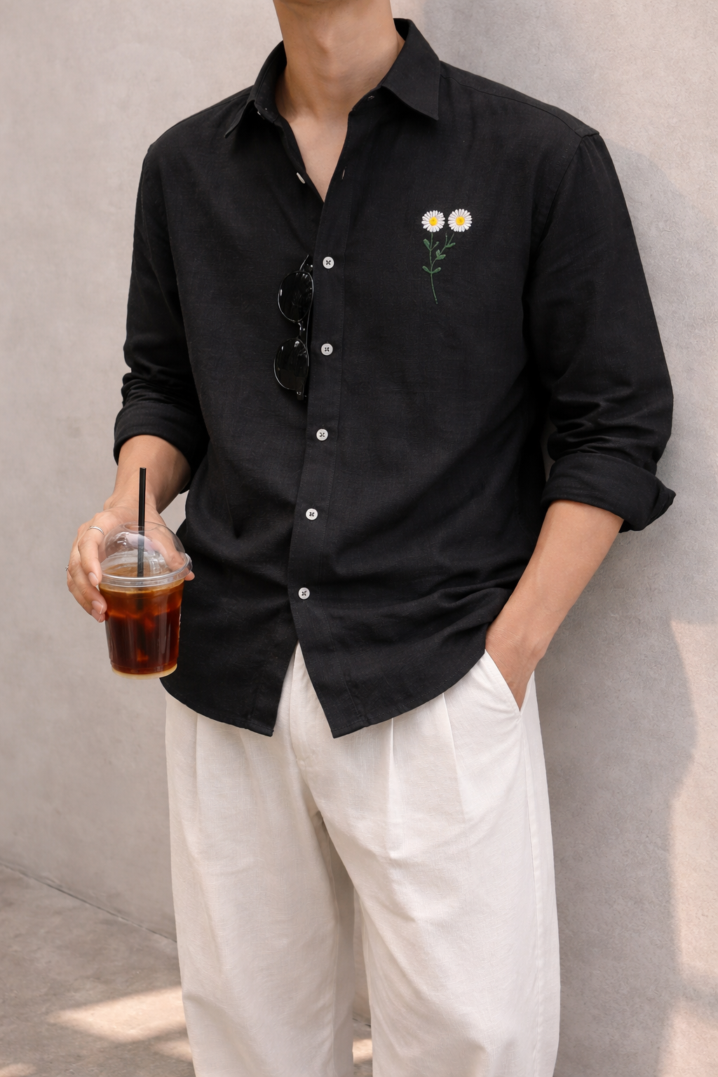 Embroidery Linen Shirt
