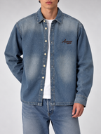 Washed Denim Shirt - Blue