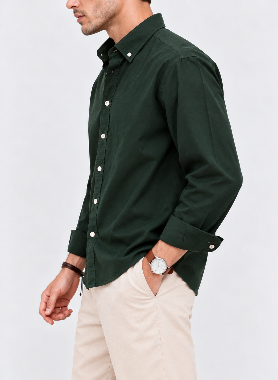 Evergreen Oxford Shirt - Forest Green