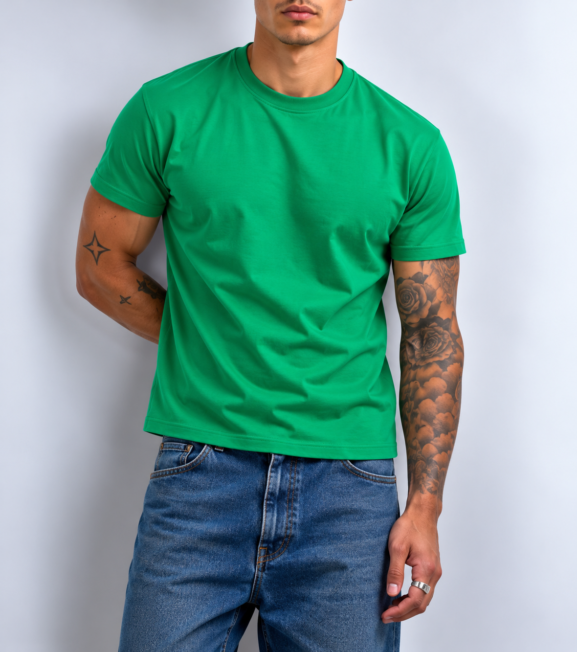 Classic Crew Neck Tee - Green