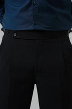 Gurkha Korean Pants - Jet Black