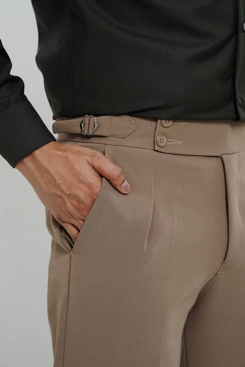 Gurkha Korean Pants - Stone Beige
