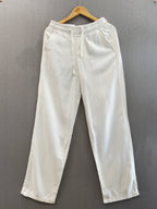 White Loose Linen Pant