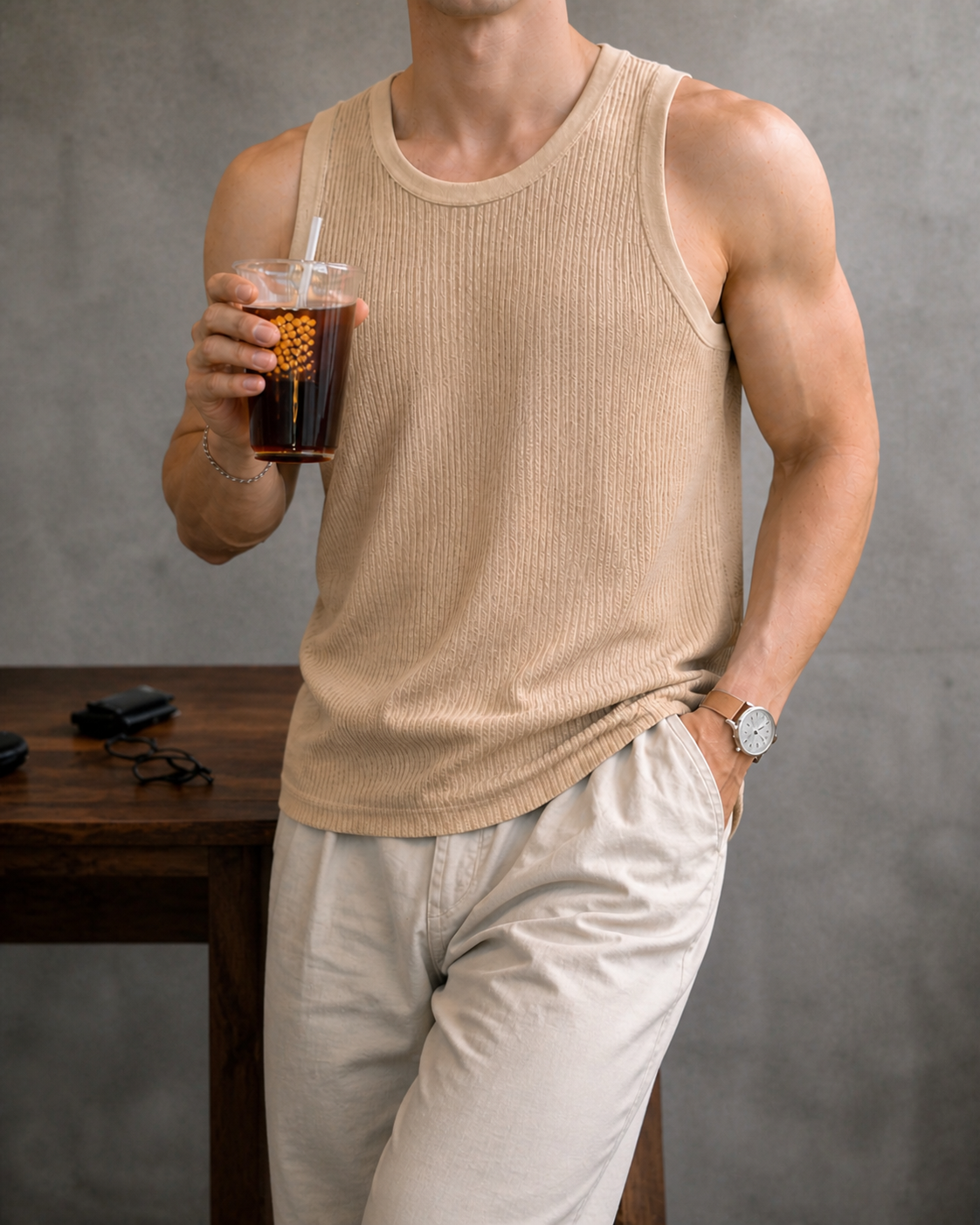 Beige Sando