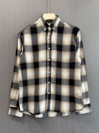 Midnight Grey Flannel Check Shirt