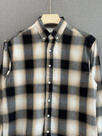 Midnight Grey Flannel Check Shirt