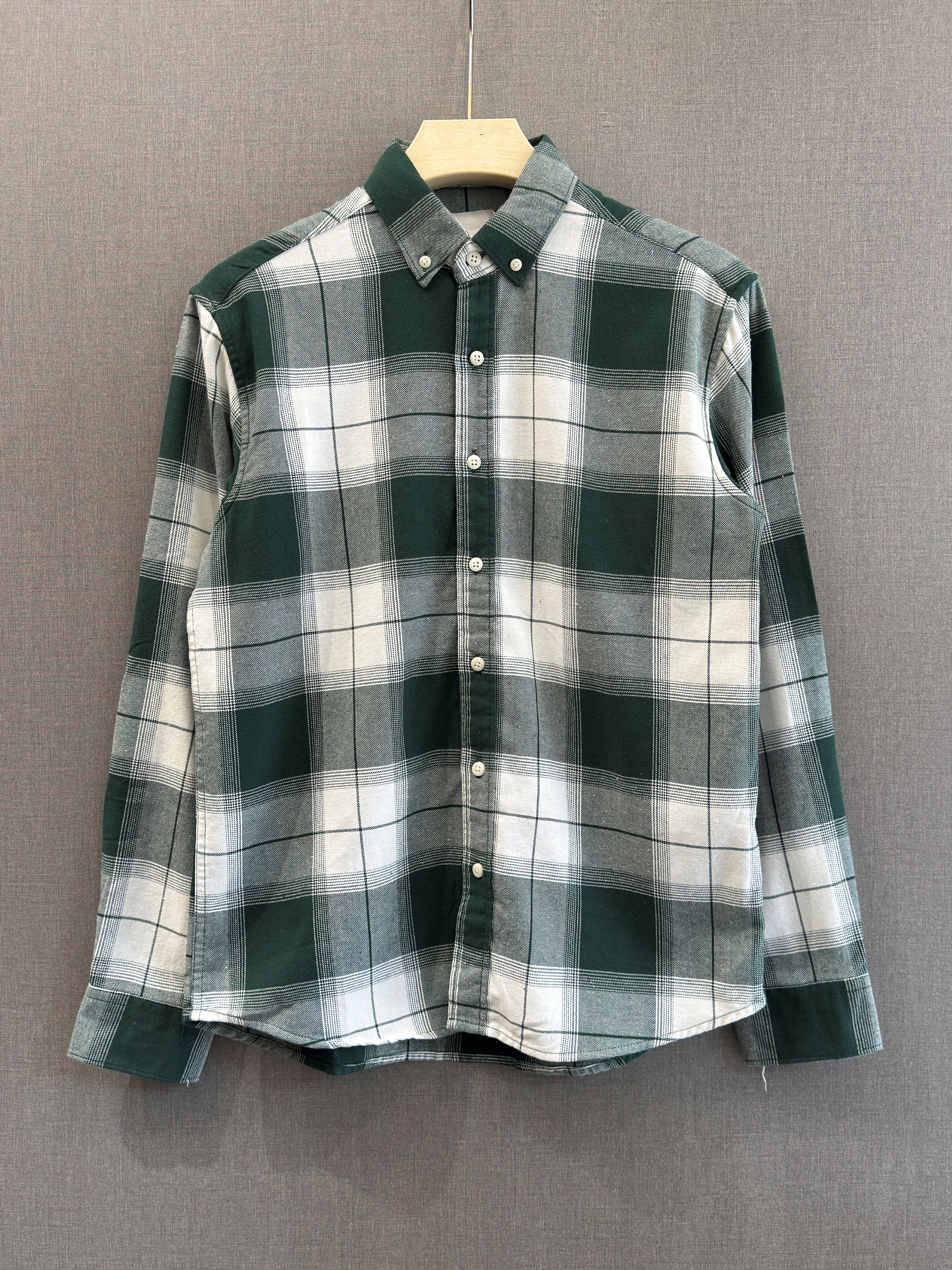 Forest Green Flannel Check Shirt