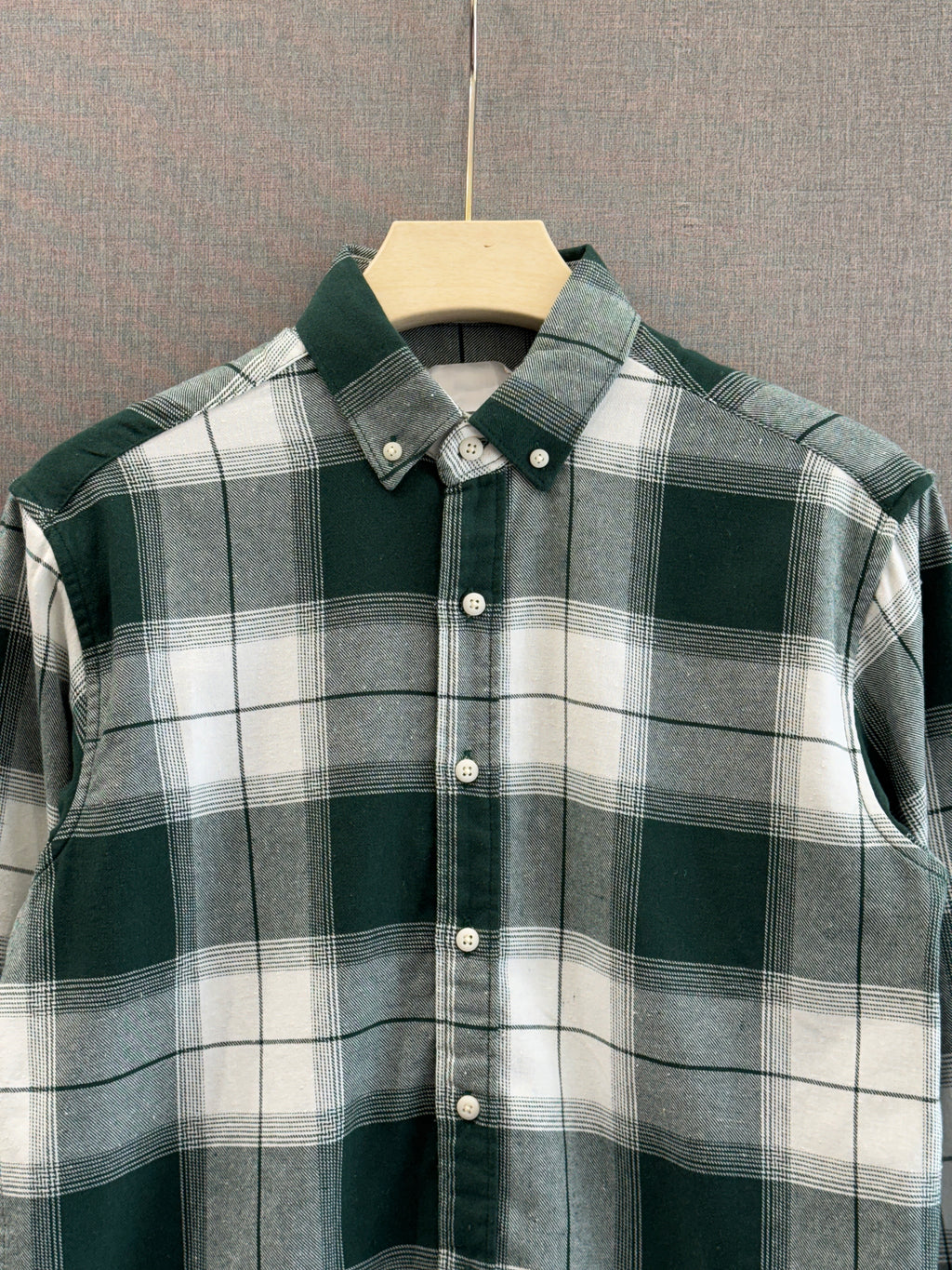 Forest Green Flannel Check Shirt